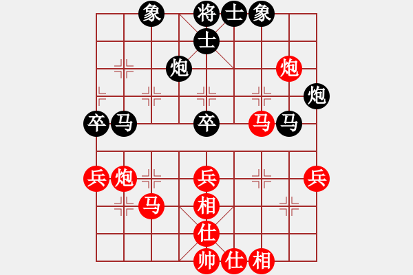 象棋棋譜圖片：懶洋洋(6段)-和-錦州黃帽(7段) - 步數(shù)：50 