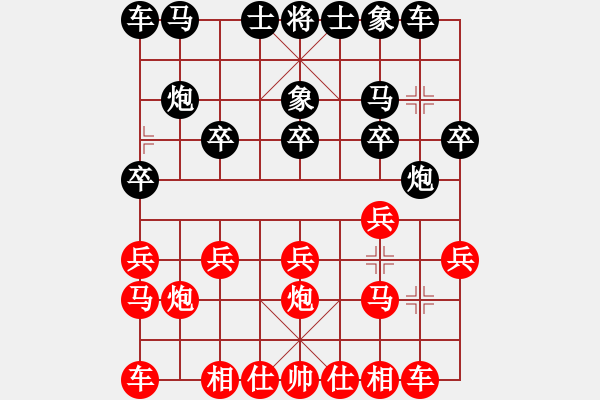 象棋棋譜圖片：貔貅千騎 對 老樹盤根 - 步數(shù)：10 