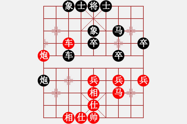 象棋棋譜圖片：陜西社體中心 高菲 和 中國(guó)石油體協(xié) 張欣 - 步數(shù)：40 