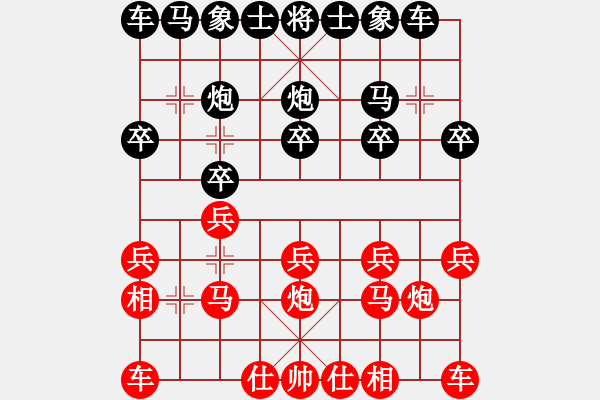 象棋棋譜圖片：炮王王-vs-棋君 - 步數(shù)：10 