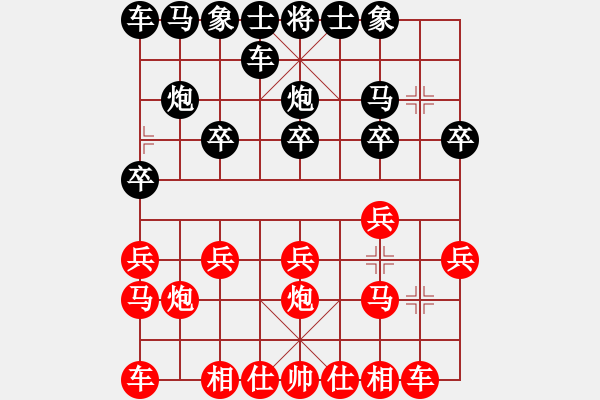 象棋棋譜圖片：熱血盟第三屆大會總決賽第一輪白開水a(chǎn)1[紅] -VS- 熱血盟★和仔[黑] - 步數(shù)：10 