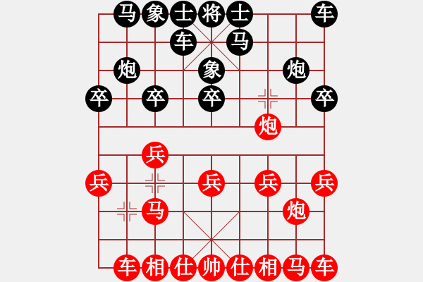 象棋棋譜圖片：雪0oゞ尐壞[紅] -VS- 林生[黑] - 步數(shù)：10 