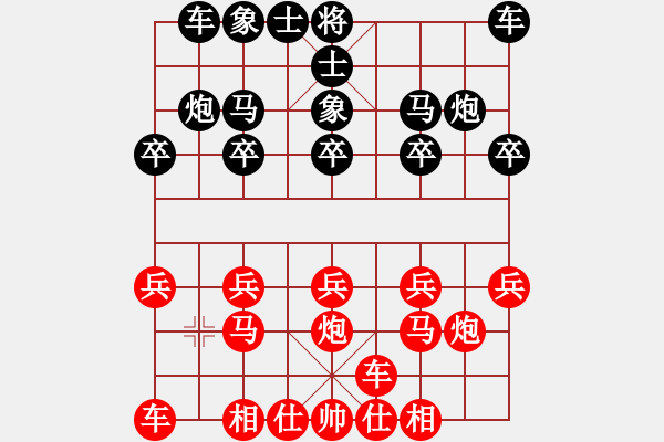 象棋棋譜圖片：熱血盟●溫柔一刀[紅] -VS- 熱血盟★步驚魂[黑] - 步數(shù)：10 