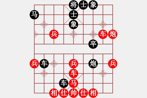 象棋棋譜圖片：聊齋(風魔)-勝-月亮和狗(7星)順炮直車對緩開車 黑過河炮 - 步數(shù)：40 