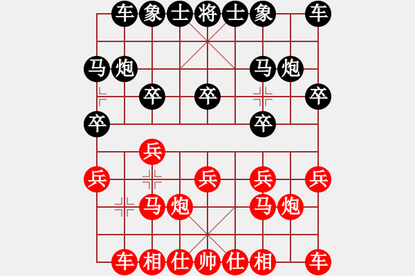 象棋棋譜圖片：挺卒應(yīng)起馬紅反宮馬(旋風(fēng)12層拆棋)黑勝 - 步數(shù)：10 