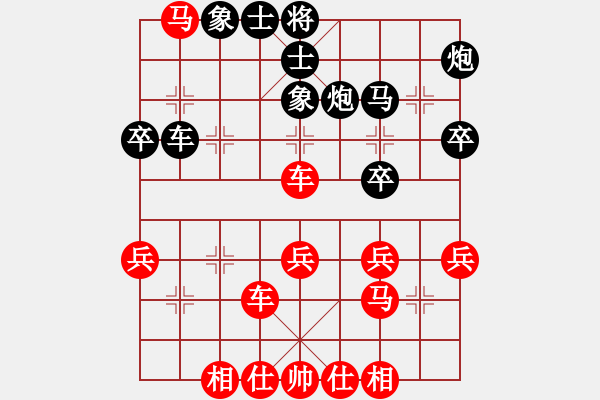 象棋棋譜圖片：青島高手(1段)-勝-慕林杉(2段) - 步數(shù)：40 