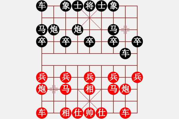 象棋棋谱图片：五2：杭州王天一 先胜 杭州吉星海.XQF - 步数：10 