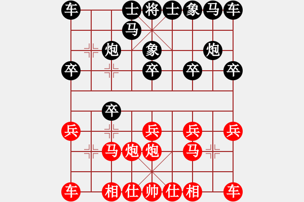 象棋棋譜圖片：盜用賬戶[紅] -VS- 0lb003[黑] - 步數(shù)：10 