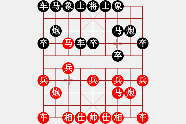 象棋棋譜圖片：光頭[1877391596] -VS- 市象棋比賽冠軍 - 步數(shù)：10 