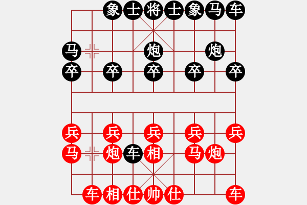 象棋棋譜圖片：1888局 A06-兵底炮局-旋風(fēng)引擎23層(2842) 先勝 魏延(1500) - 步數(shù)：10 