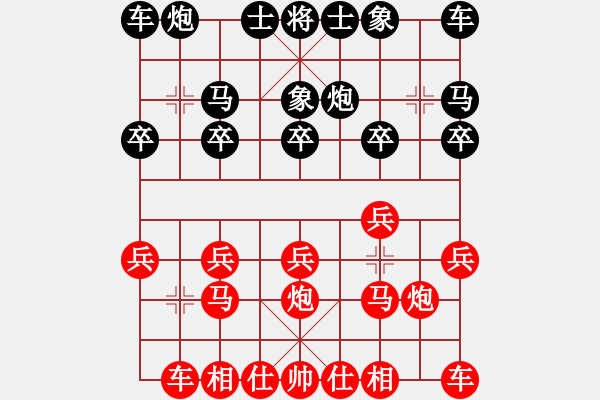 象棋棋譜圖片：qinyiqiang 勝 香玉丁成 - 步數(shù)：10 