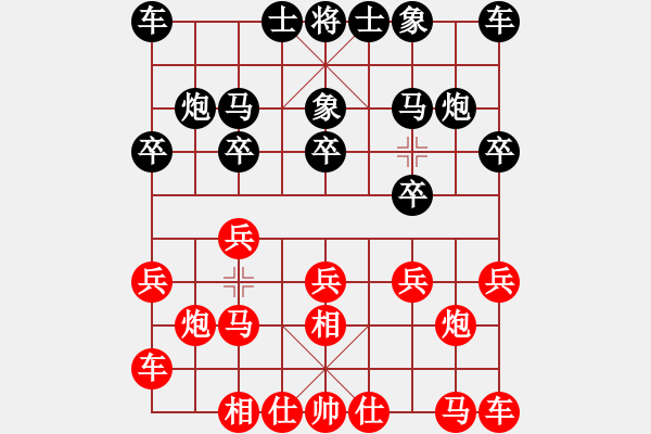 象棋棋譜圖片：對兵局(主要有三種變化) - 步數(shù)：8 