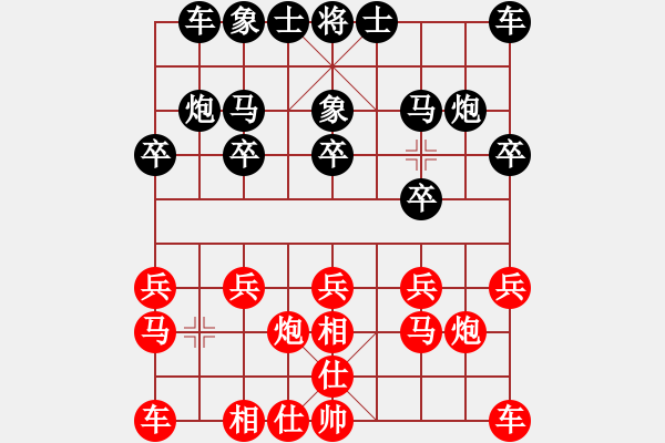 象棋棋譜圖片：棋友-魚鳥[575644877] -VS- 夏風[757010297] - 步數(shù)：10 