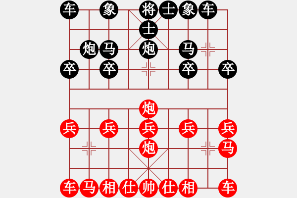 象棋棋譜圖片：感恩的心[40917502] -VS- 橫才俊儒[292832991] - 步數(shù)：10 