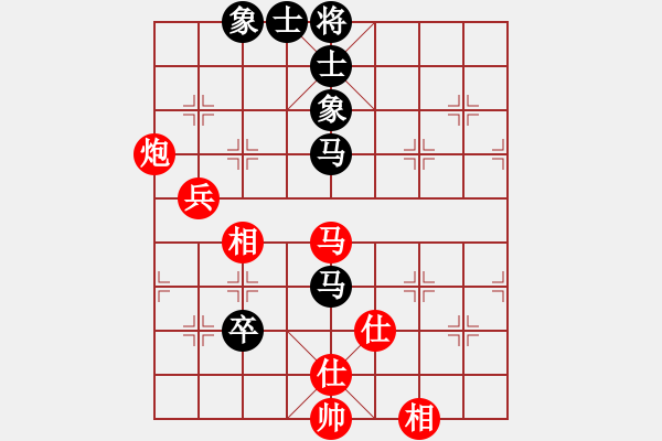 象棋棋譜圖片：國圣測試(9星)-和-庫毀人亡(北斗) - 步數(shù)：130 