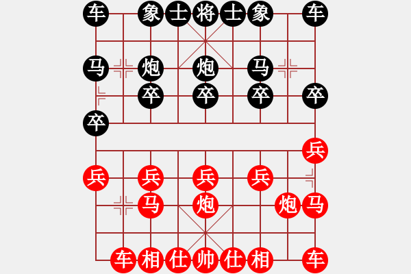 象棋棋譜圖片：橫才俊儒[紅] -VS- 朝陽[黑] - 步數(shù)：10 