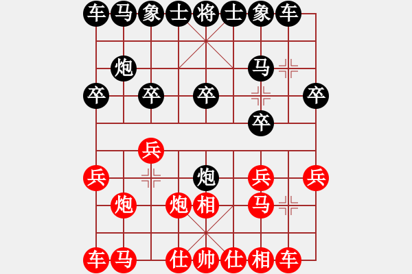 象棋棋譜圖片：嘴角揚(yáng)揚(yáng)[50129759] -VS- 和氣生才[2356636768] - 步數(shù)：10 