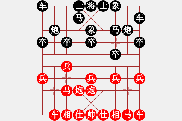 象棋棋譜圖片：先和呂全建 電腦分析 - 步數(shù)：10 