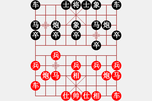 象棋棋譜圖片：天天象棋熱門棋社聯(lián)賽：彭天送先勝王興濤 - 步數(shù)：10 