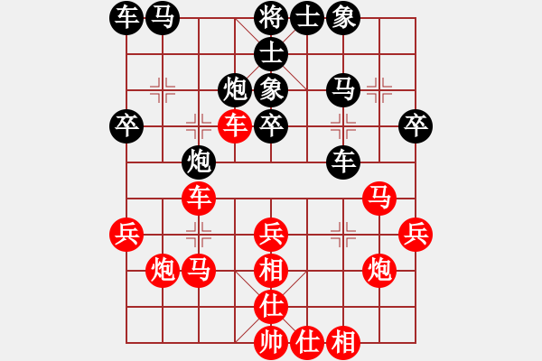 象棋棋譜圖片：葬心紅勝wangyongchun0215【仙人指路對(duì)士角炮或過(guò)宮炮】 - 步數(shù)：30 