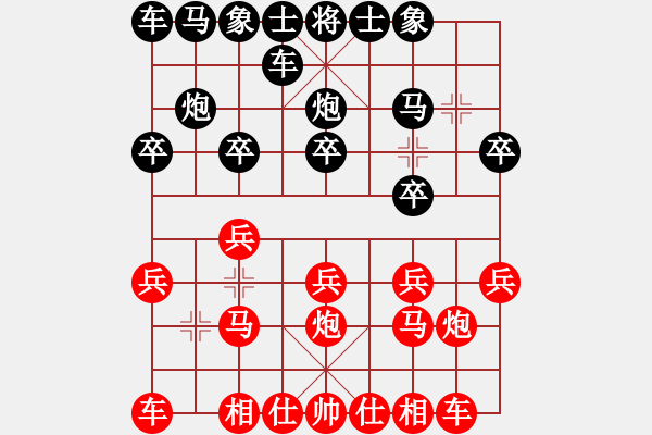 象棋棋譜圖片：弈行天地(地煞)-勝-在河之舟(8弦) - 步數(shù)：10 