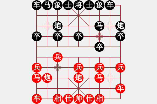 象棋棋譜圖片：廣西 梁運(yùn)龍 負(fù) 廣西 陳湖海 - 步數(shù)：10 