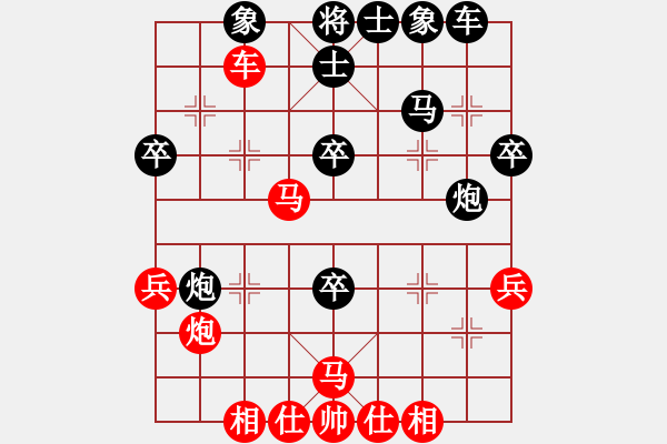 象棋棋譜圖片：太倉老棋手(6段)-勝-十仔吳(9段) - 步數(shù)：40 