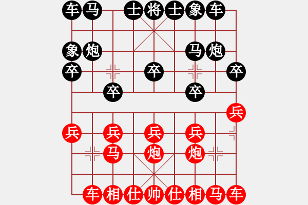 象棋棋譜圖片：765局 A08- 邊兵局-小蟲引擎23層(2730) 先勝 太史慈(1250) - 步數(shù)：10 