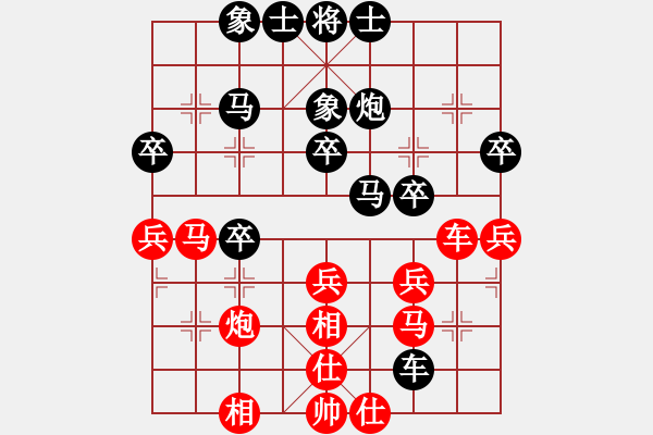 象棋棋譜圖片：家藏萬(wàn)卷書(shū)(6段)-負(fù)-度億(3段) - 步數(shù)：40 