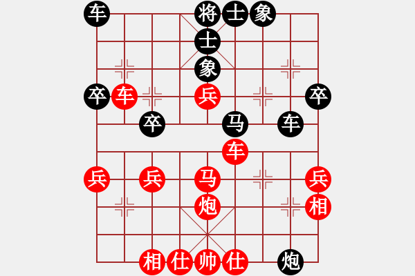 象棋棋譜圖片：橫才俊儒[292832991] -VS- -白澤[3320397229] - 步數(shù)：40 