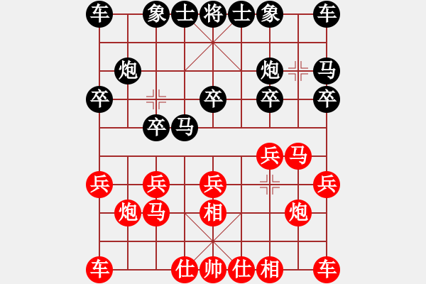 象棋棋譜圖片：梁山曹正(4r)-勝-笑看天下(1段) - 步數(shù)：10 