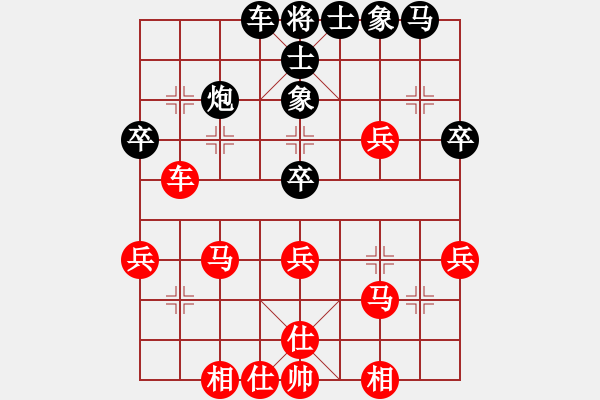 象棋棋譜圖片：弈弈忽悠(2段)-勝-霧里看花(1段) - 步數(shù)：40 