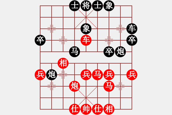 象棋棋譜圖片：解翅野(1段)-負(fù)-南十字星(5段) - 步數(shù)：40 