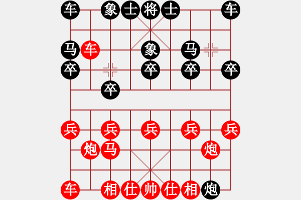 象棋棋譜圖片：哈哈[1245437518] -VS- 你好[418250530] - 步數(shù)：10 