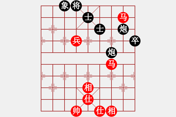 象棋棋譜圖片：超級黨曉陽(9星)-和-元芳庫測試(地煞) - 步數(shù)：100 