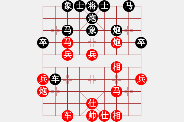 象棋棋譜圖片：豬頭豬(月將)-勝-別亦難(人王) - 步數(shù)：40 