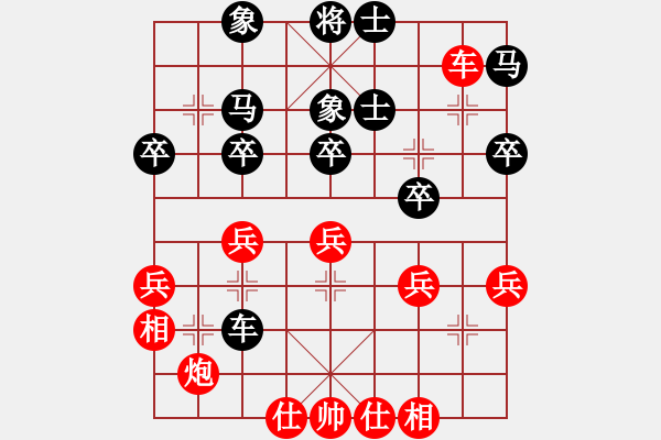 象棋棋譜圖片：炮轟馬嘶(5段)-負-神之龍心愛(6段) - 步數(shù)：40 