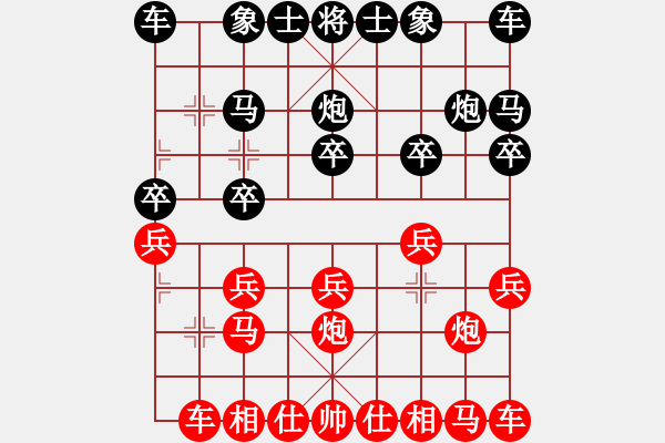 象棋棋譜圖片：兵九進(jìn)一 電腦分析 - 步數(shù)：10 