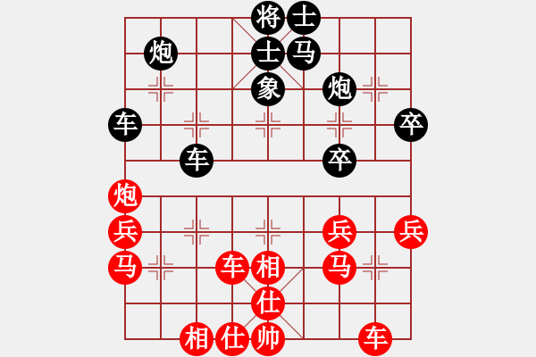 象棋棋譜圖片：耶和華(2段)-勝-西毒歐陽峰(6段) - 步數(shù)：40 