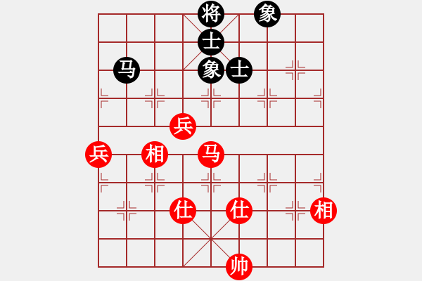 象棋棋譜圖片：貓貓菜鳥庫(9星)-和-鐮刀幫女將(北斗) - 步數(shù)：170 