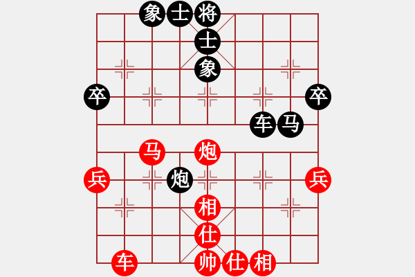 象棋棋譜圖片：貓貓菜鳥庫(9星)-和-鐮刀幫女將(北斗) - 步數(shù)：60 