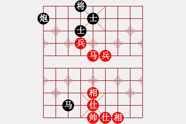 象棋棋譜圖片：先手金鉤炮對(duì)左中炮：棋苑大怪[紅] -VS- 888W6660[黑] - 步數(shù)：100 