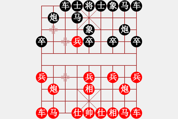 象棋棋譜圖片：情迷蒼井空(9弦)-勝-呆呆呆呆(8弦) - 步數(shù)：10 