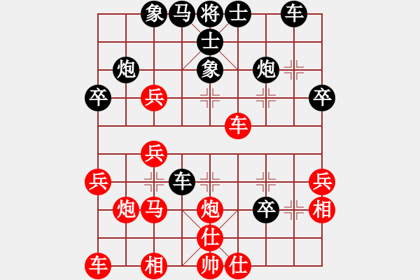 象棋棋譜圖片：處女座莎加(9段)-負(fù)-攻擊的藝術(shù)(月將) - 步數(shù)：30 