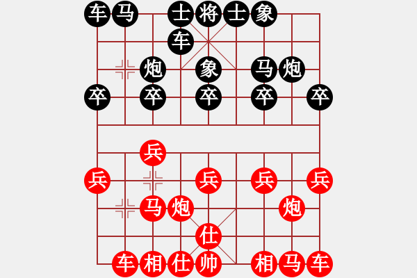 象棋棋谱图片：金松 先和 郭凤达 - 步数：10 