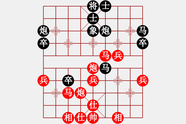 象棋棋譜圖片：田中篤     先勝 MOULLI     - 步數(shù)：40 