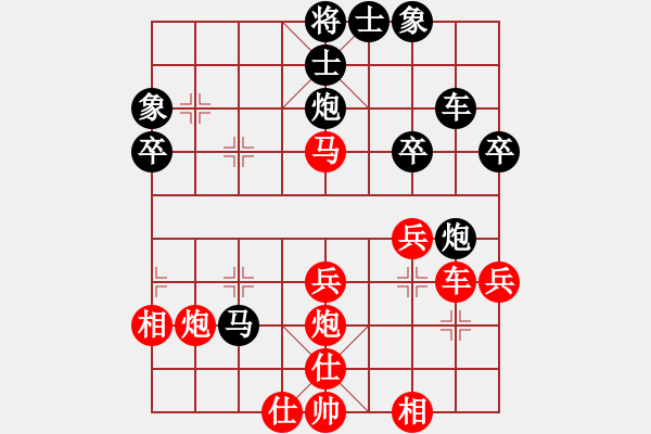 象棋棋譜圖片：xiaolixg[紅] -VS- 田田飛刀 [黑] - 步數(shù)：40 