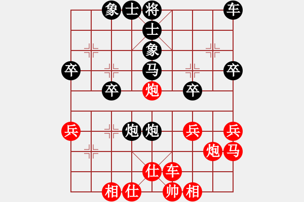 象棋棋譜圖片：2006年弈天迪瀾杯聯(lián)賽第八輪：寧夏商建獅(3級(jí))-負(fù)-黑一刀(9段) - 步數(shù)：30 