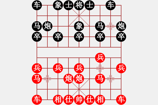 象棋棋谱图片：刘殿中 先和 张晓平 - 步数：10 