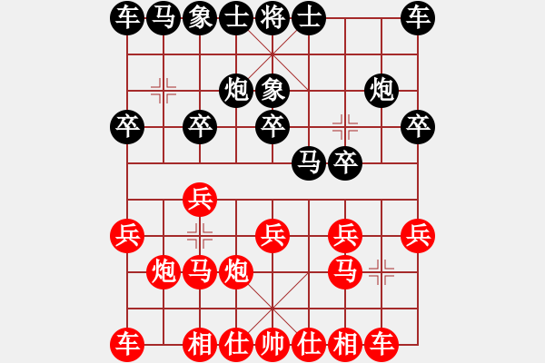 象棋棋譜圖片：‖棋家軍‖皎月[2739506104] -VS- 天地隨心[1611169103] - 步數(shù)：10 